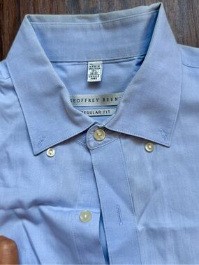 Geoffrey Beene Pale Blue Button-Down Dress Shirt